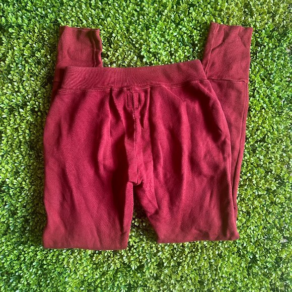 NSF Distressed Maddox Jogger Sweatpants Burgundy - Picture 6 of 8